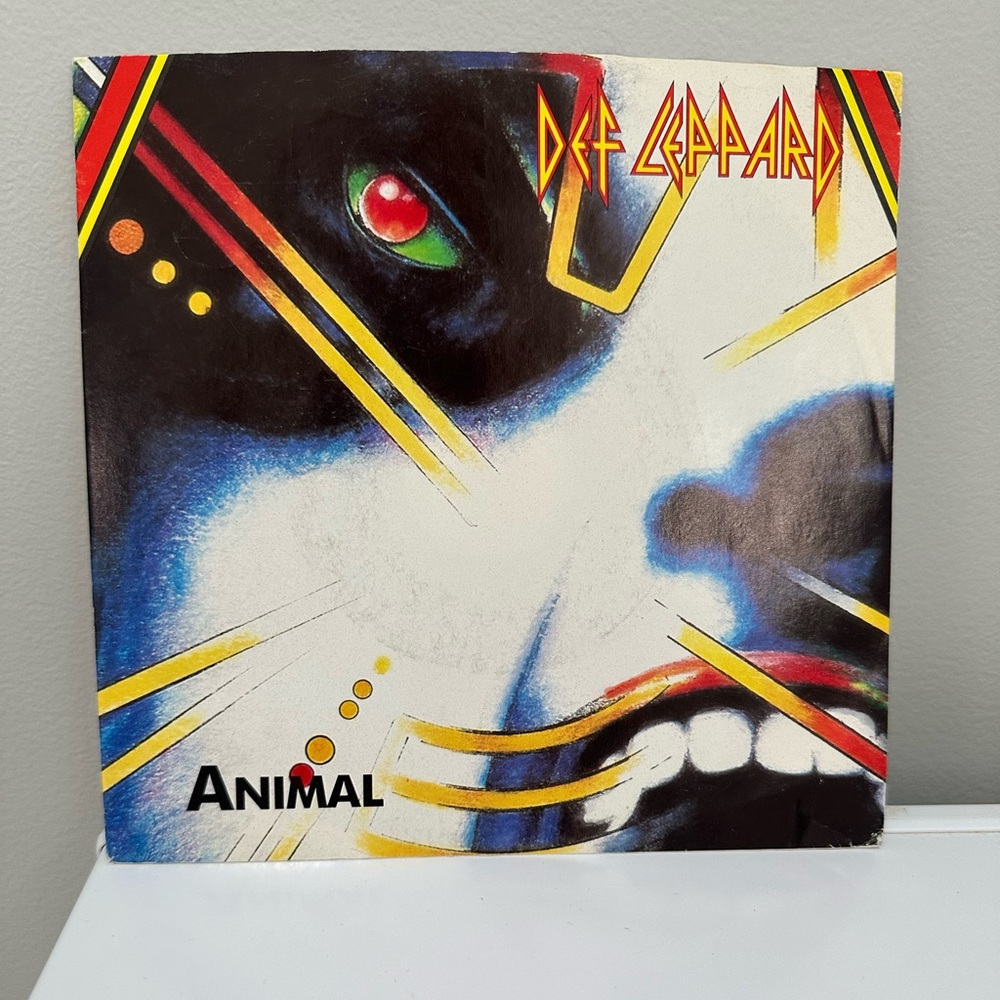 Def Leppard “Animal” 45rpm vinyl. Vintage.